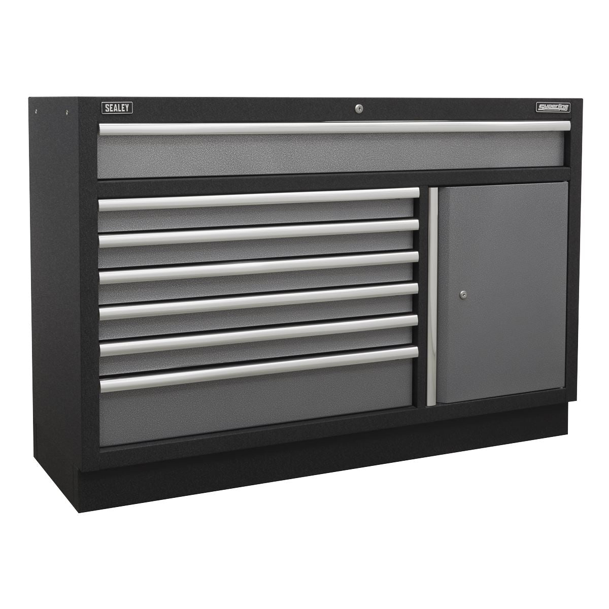 Sealey APMSSTACK10SS Superline PRO® 1.96m Storage System - Stainless Steel Worktop