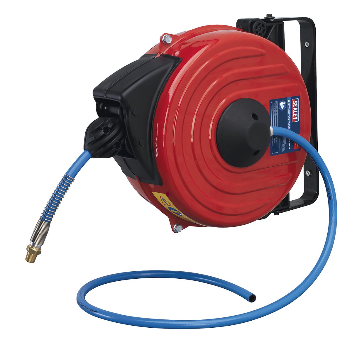 Sealey SA90 Retractable Air Hose Reel 12m Ø8mm ID TPU Hose