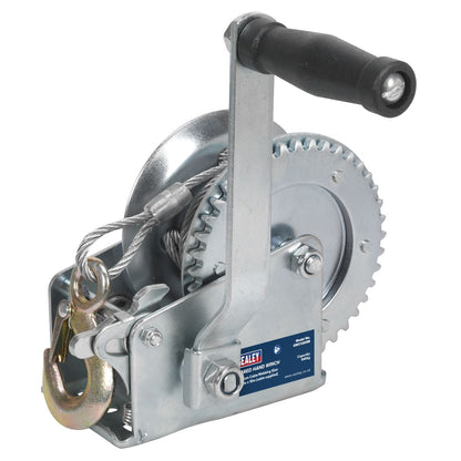 Sealey GWC1200M Geared Hand Winch 540kg Capacity with Cable-McCormickTools