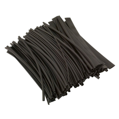 Sealey HST200B Heat Shrink Tubing Black 200mm 100pc