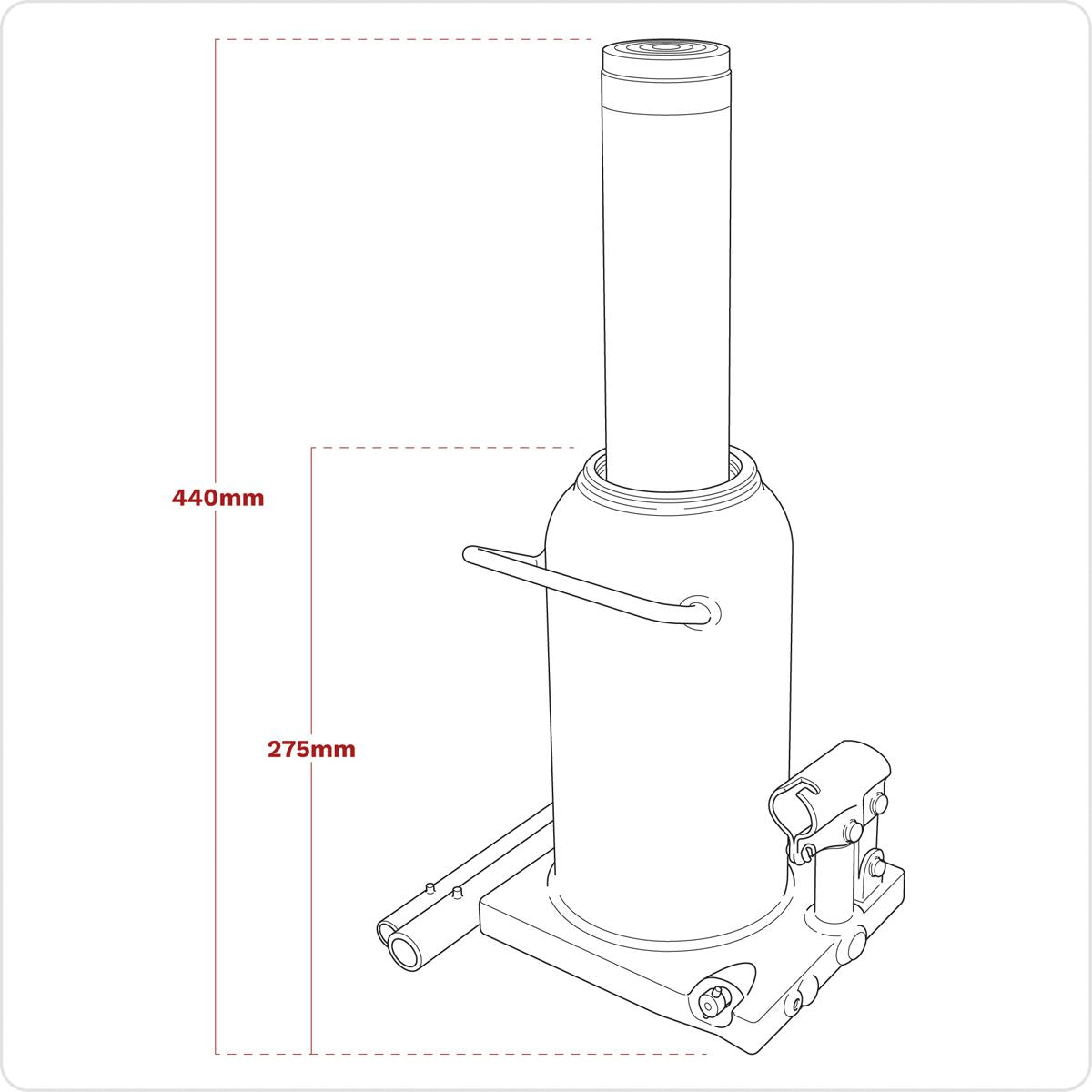 Sealey PBJ30S Bottle Jack 30 Tonne