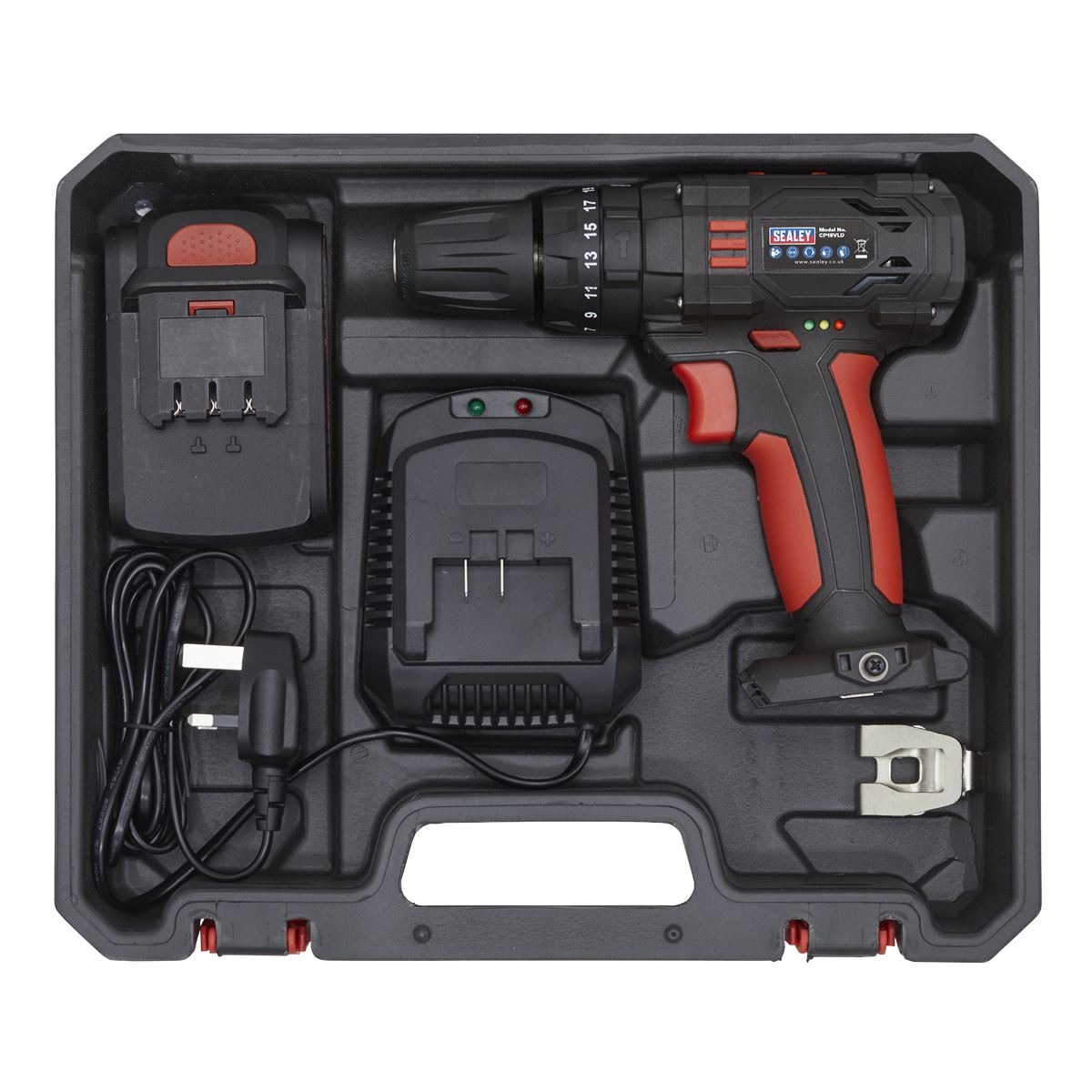 Sealey CP18VLD 18V Ø10mm Cordless Combi Drill