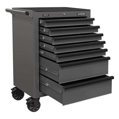 Sealey AP26479TG Rollcab 7 Drawer with Ball-Bearing Slides - Grey/Black