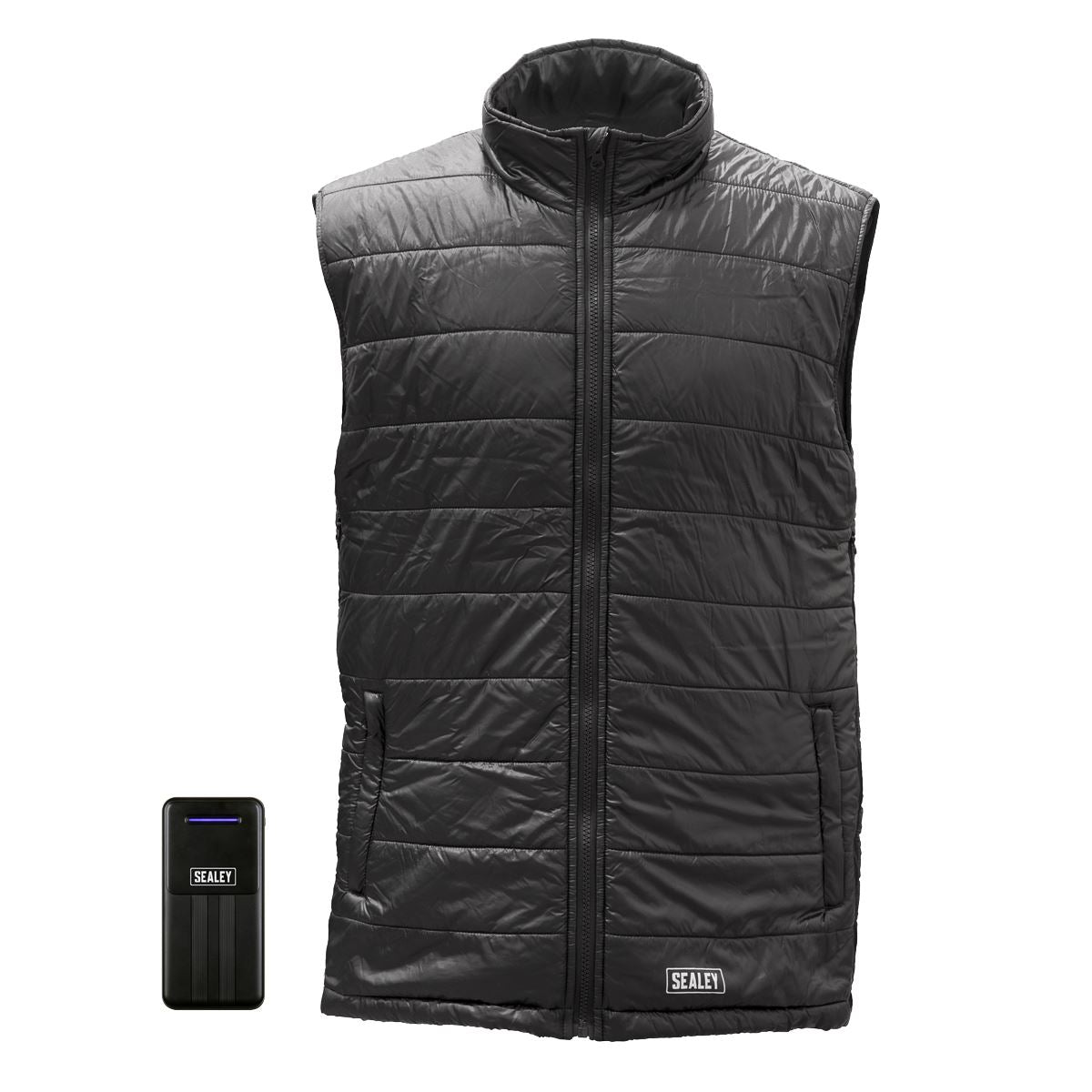 Sealey HG02KIT 5V Heated Puffy Gilet - 44" to 52" Chest with Power Bank 20Ah