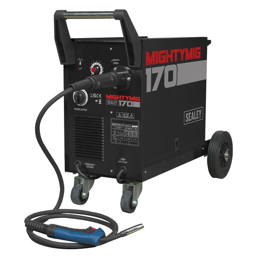 Sealey MIGHTYMIG170 Professional Gas/Gasless MIG Welder 170A with Euro Torch