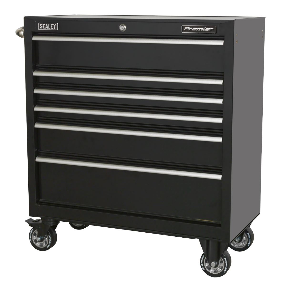 Sealey PTB93006 Rollcab 6 Drawer 930mm Heavy-Duty Black