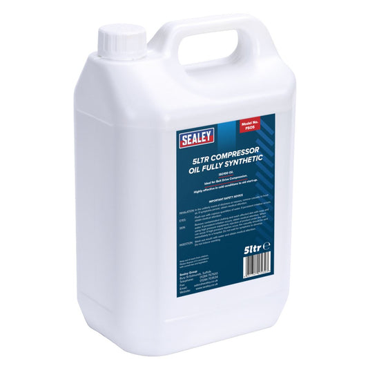 Sealey FSO5 Compressor Oil Fully Synthetic 5L