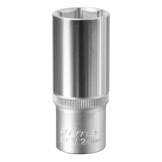 Sealey S1224D WallDrive® Socket 24mm Deep 1/2"Sq Drive