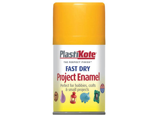 Plastikote Fast Dry Enamel Aerosol Sunshine Yellow 100ml