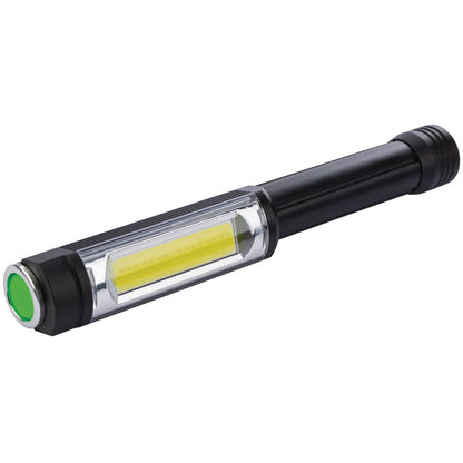 Draper 90100 COB LED Aluminium Work Light 5W 400 Lumens 3 x AA Batteries Supplied