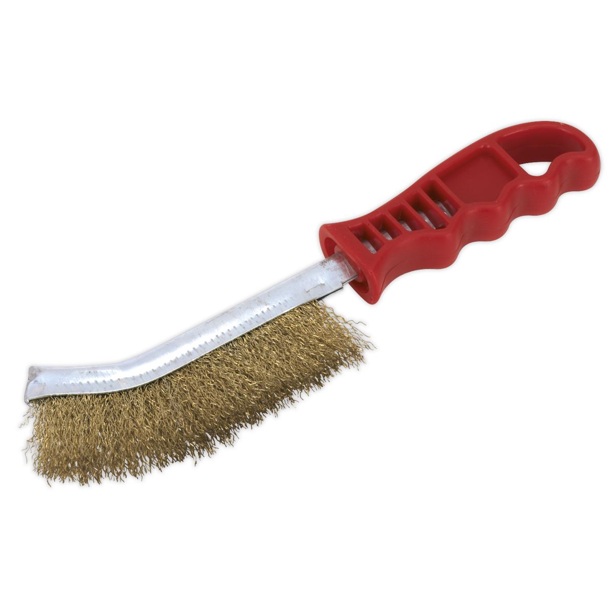 Sealey WB05/R Wire Brush Brassed Steel Plastic Handle