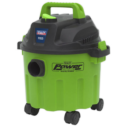 Sealey PC102HV Vacuum Cleaner Wet & Dry 10L 1000W/230V - Green