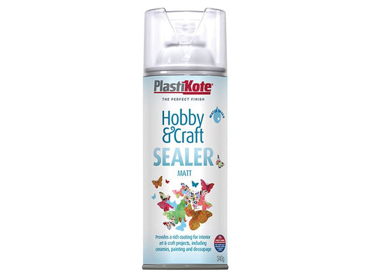 Plastikote Hobby & Craft Sealer Spray Clear Matt 400ml