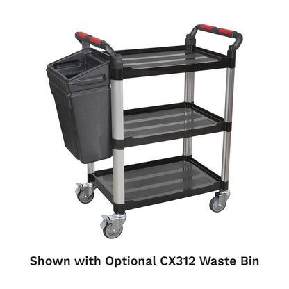 Sealey CX309 Workshop Trolley 3-Level Composite - 3 Wall