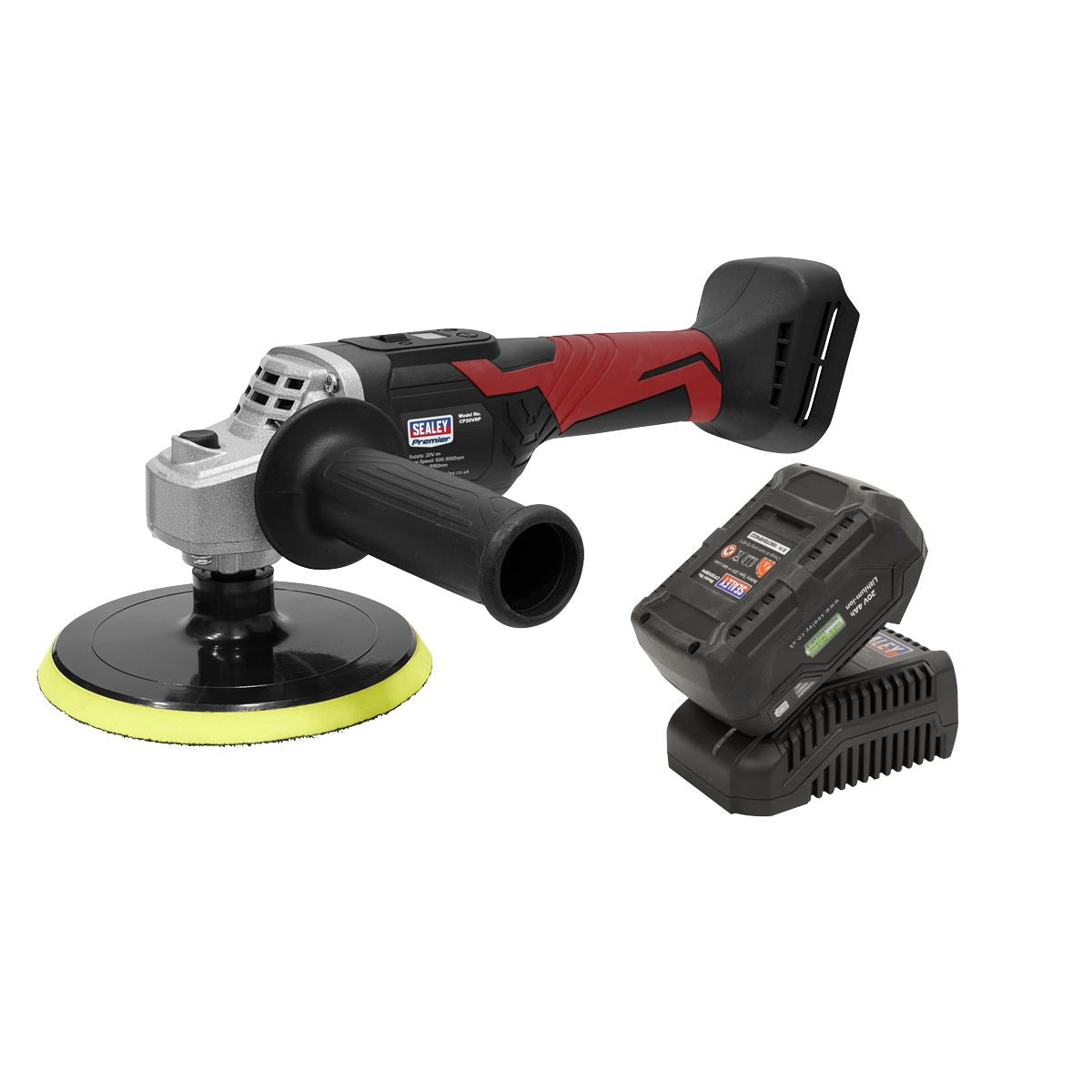 Sealey CP20VRPKIT Cordless Rotary Polisher Kit 20V 4Ah SV20 Series Ø150mm