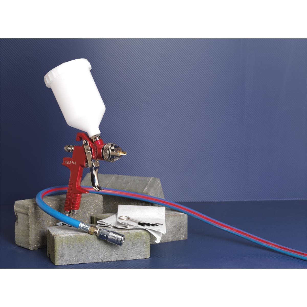 Sealey HVLP741 HVLP Gravity Feed Spray Gun - 1.3mm Set-Up