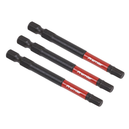 Sealey AK8263 Hex 5mm Impact Power Tool Bits 75mm - 3pc