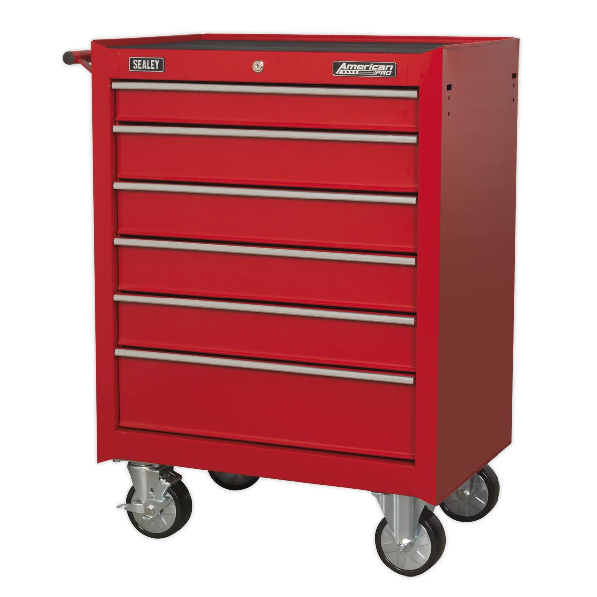 Sealey AP226 Rollcab 6 Drawer with Ball-Bearing Slides - Red