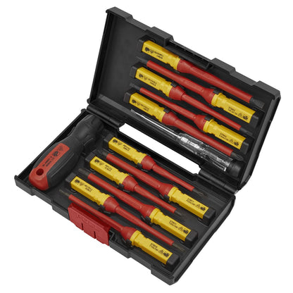 Sealey AK6128 Screwdriver Set 13pc Interchangeable - VDE Approved