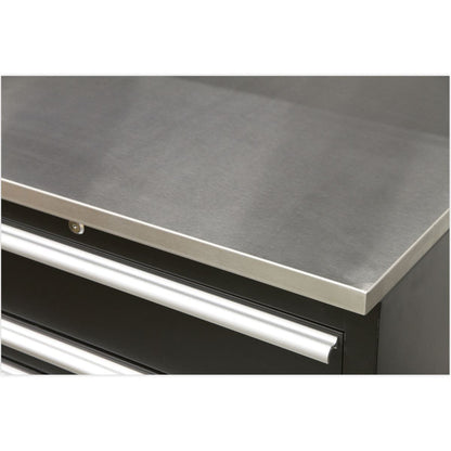 Sealey APMSCOMBO1SS Premier 2.5m Storage System - Stainless Worktop