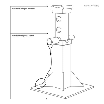 Sealey AS20 Premier Axle Stands (Pair) 20 Tonne Capacity per Stand