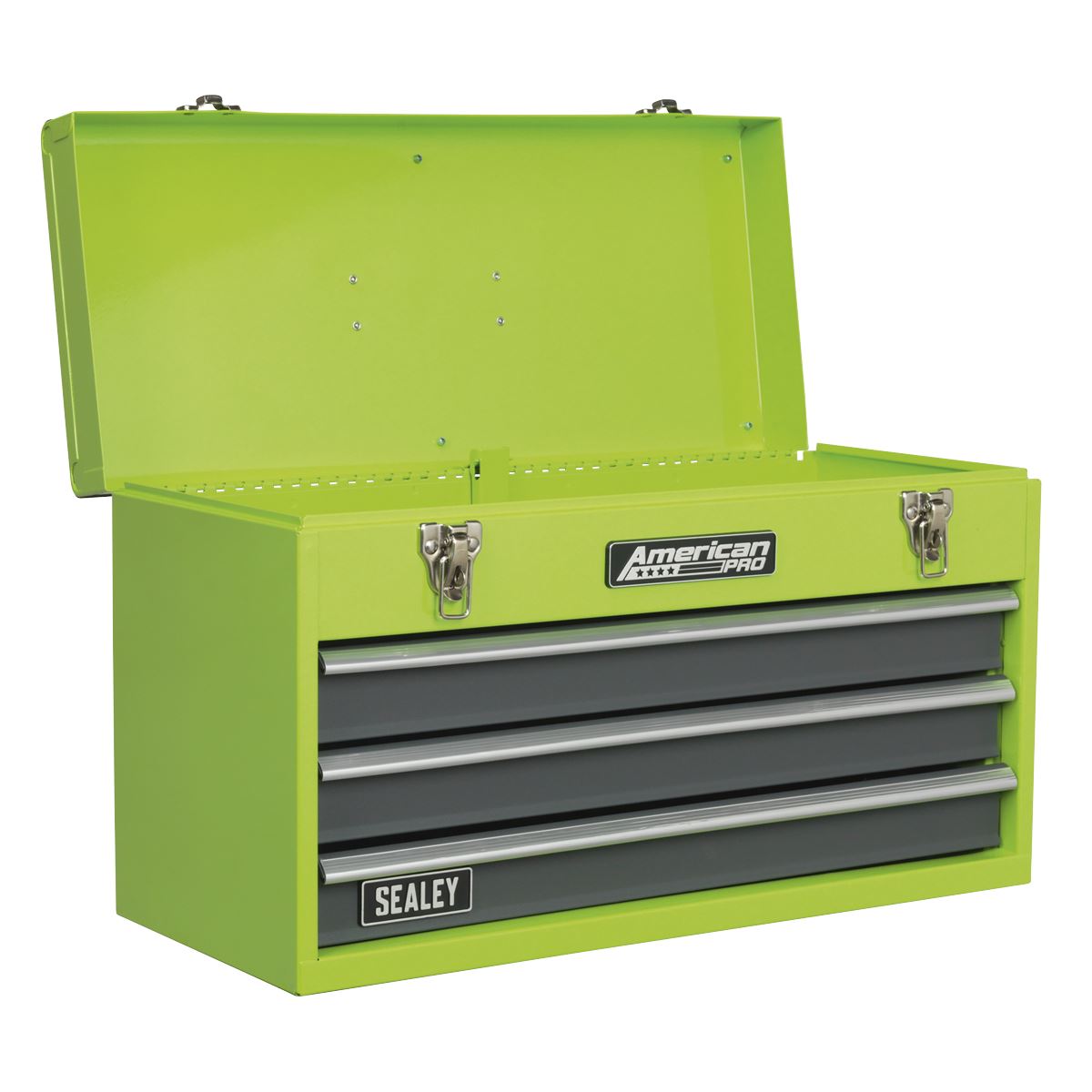 Sealey AP9243BBHVCOM 3 Drawer Portable Tool Chest with Ball-Bearing Slides & 93pc Tool Kit