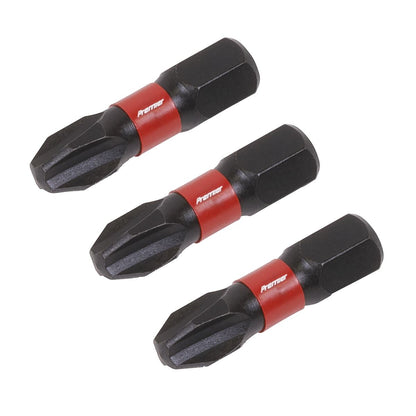 Sealey AK8206 Phillips #3 Impact Power Tool Bits 25mm - 3pc