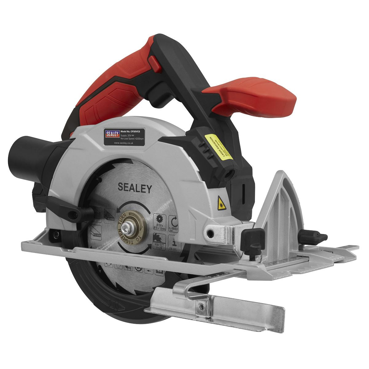 Sealey CP20VCSKIT Circular Saw Kit 20V SV20 Series Ø150mm - 2 Batteries