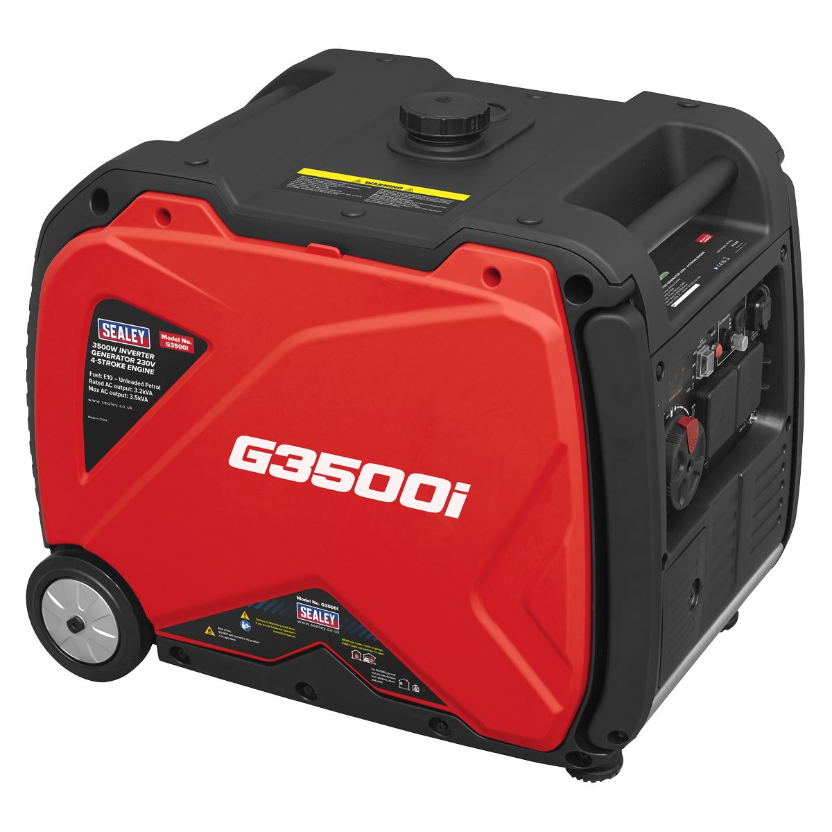 Sealey G3500I 3500W Inverter Generator 230V - 4-Stroke Engine