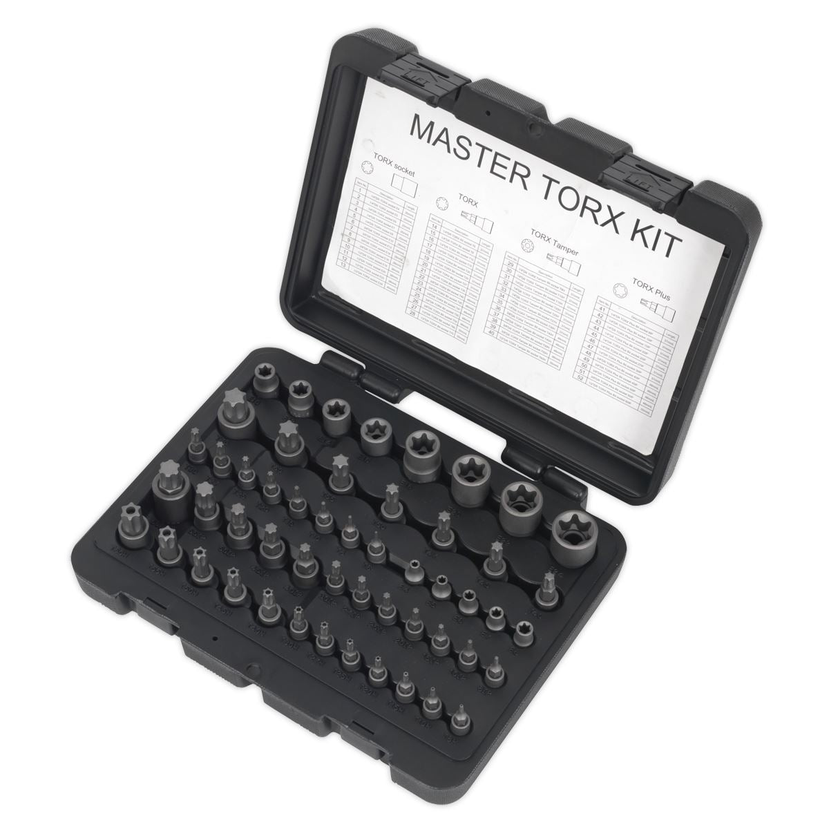 Sealey AK6199 TRX-Star* Master Socket Set 52pc 1/4" 3/8" & 1/2"Sq Drive