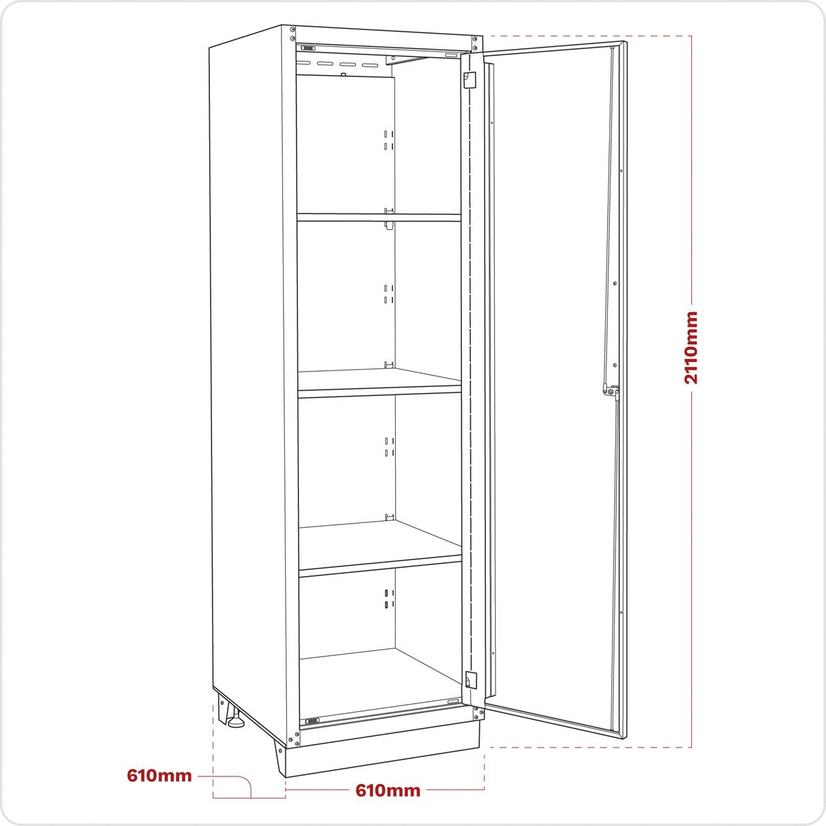 Sealey APMS21 Modular Full Height Floor Cabinet 2110mm - Heavy-Duty