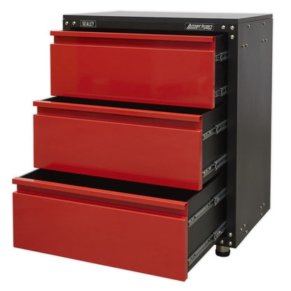 Sealey APMS82 Modular 3 Drawer Cabinet with Worktop 665mm