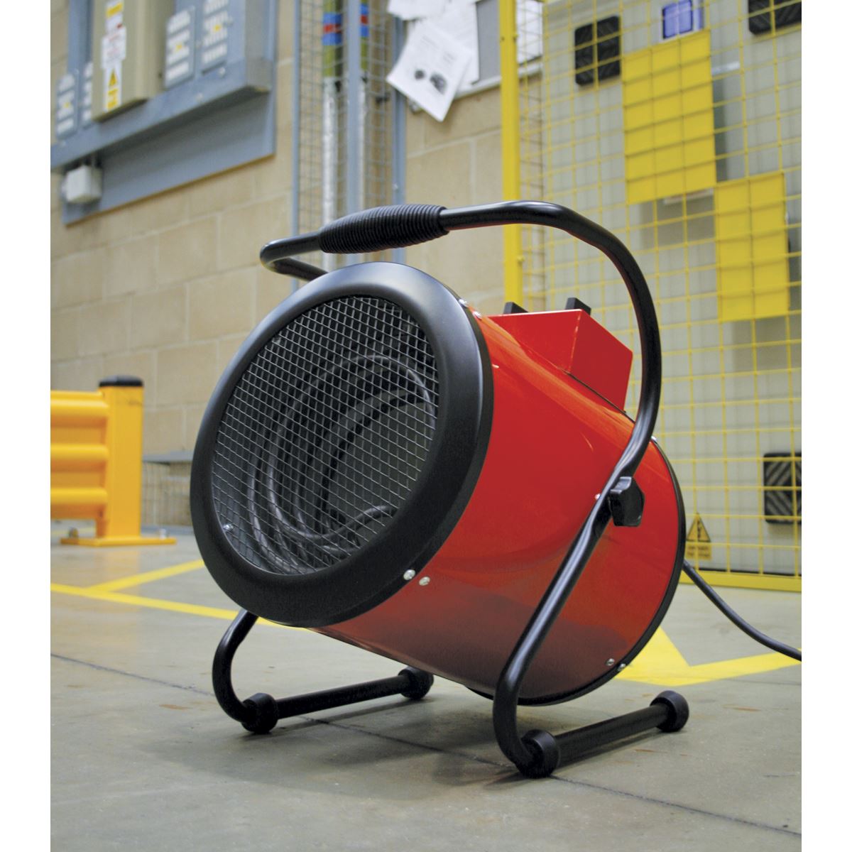 Sealey EH3001 Industrial Fan Heater 3kW 2 Heat Settings 230v 16a