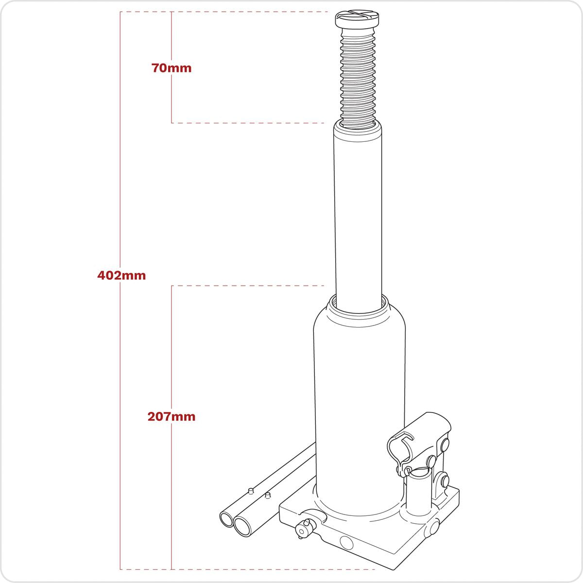 Sealey PBJ5S Viking Bottle Jack 5 Tonne