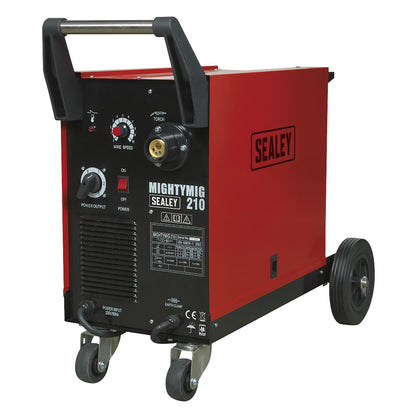 Sealey MIGHTYMIG210 Professional Gas/Gasless MIG Welder 210A with Euro Torch