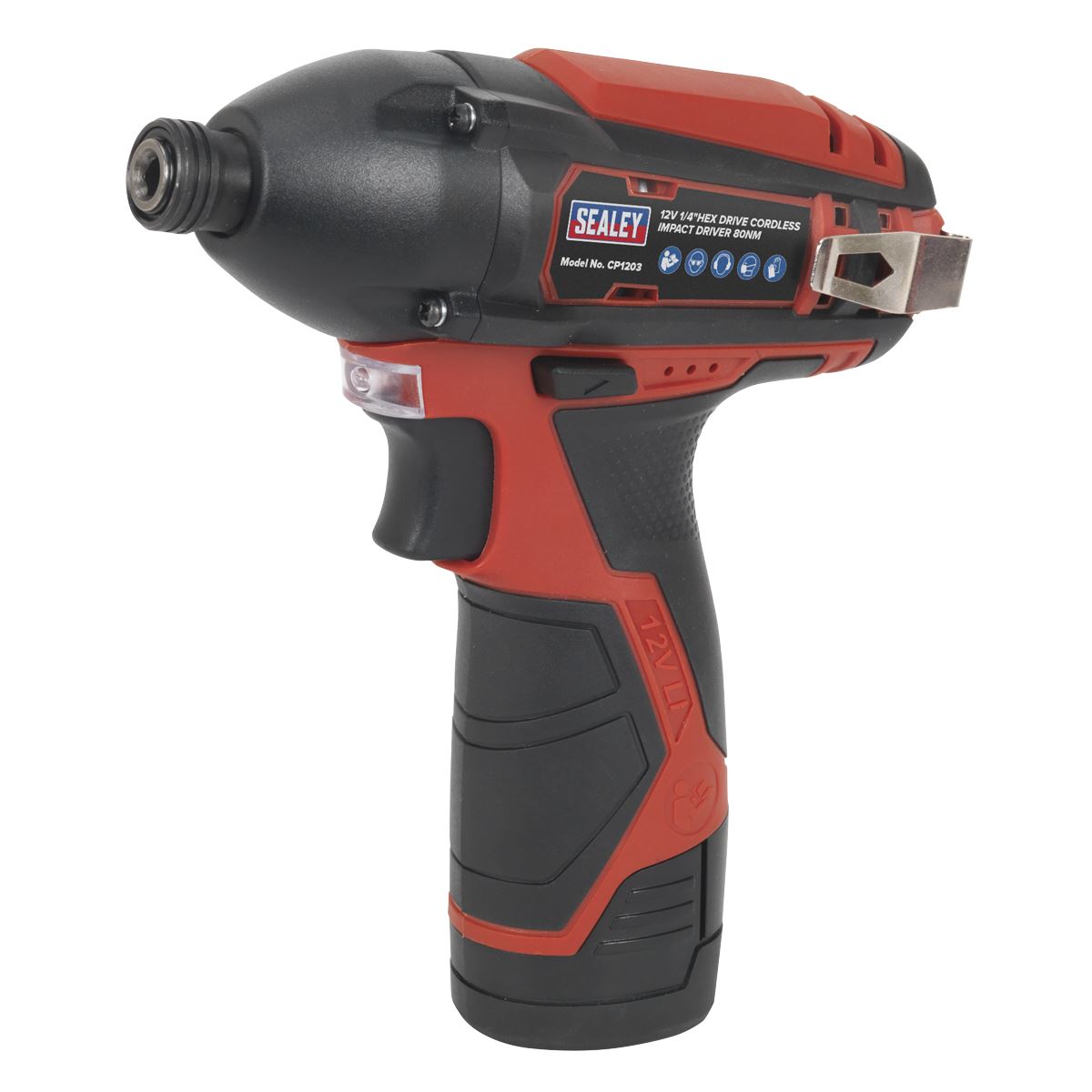 Sealey CP1203 Cordless Impact Driver 1/4"Hex Drive 12V SV12 Series - Body Only