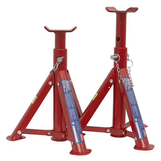 Sealey AS2000F Folding Type Axle Stands (Pair) 2 Tonne Capacity per Stand