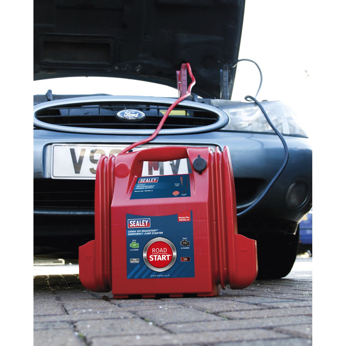 Sealey RS103 RoadStart® Emergency Jump Starter 12V 3200 Peak Amps