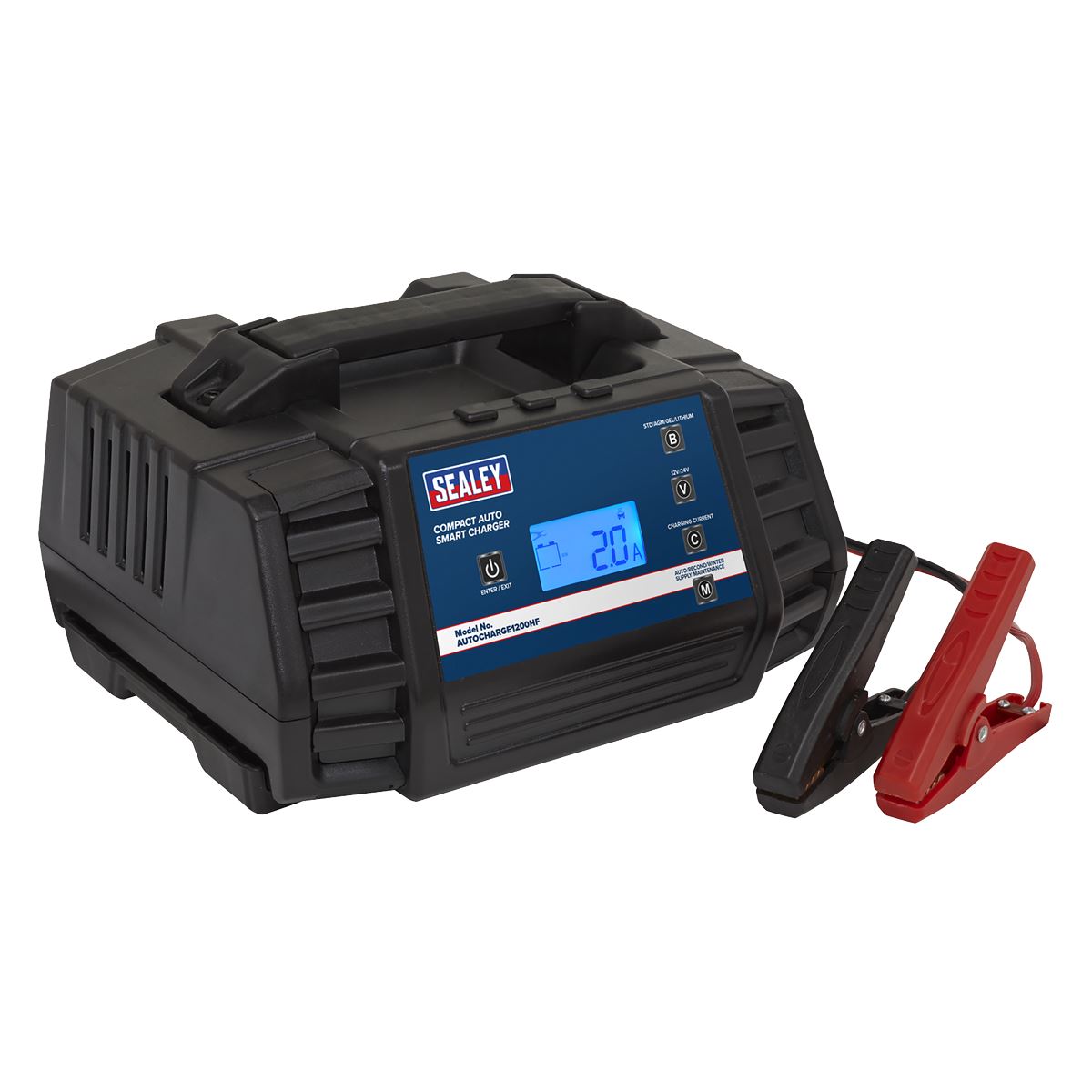 Sealey AUTOCHARGE1200HF Compact Auto Smart Charger & Maintainer 12A 12/24V