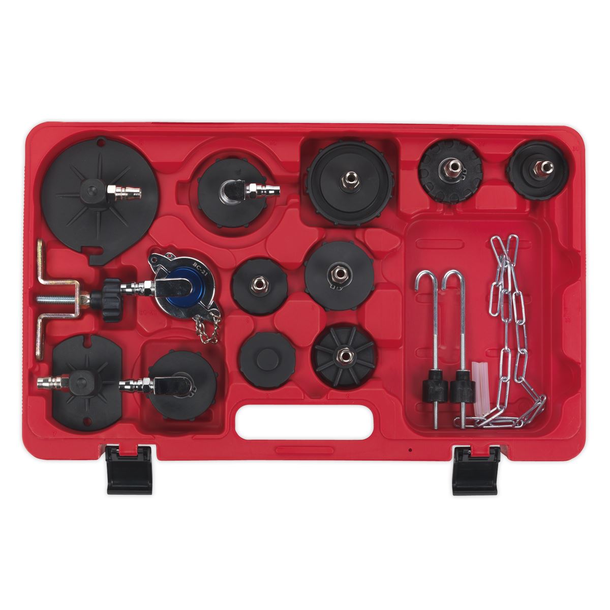 Sealey VS0204B Brake & Clutch Bleeder Cap Set