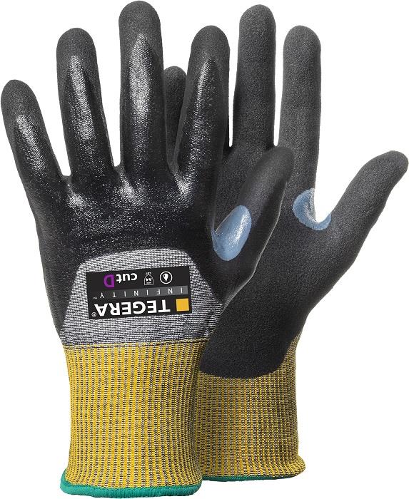 6 Pairs Ejendals Tegera Infinity 8808 Cut Proof D Knuckle Nitrile Coated Gloves