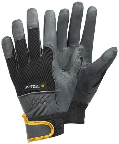 6 Pairs Ejendals Tegera Pro 9105 Microthan Leather Gloves Hook & Loop Cuff