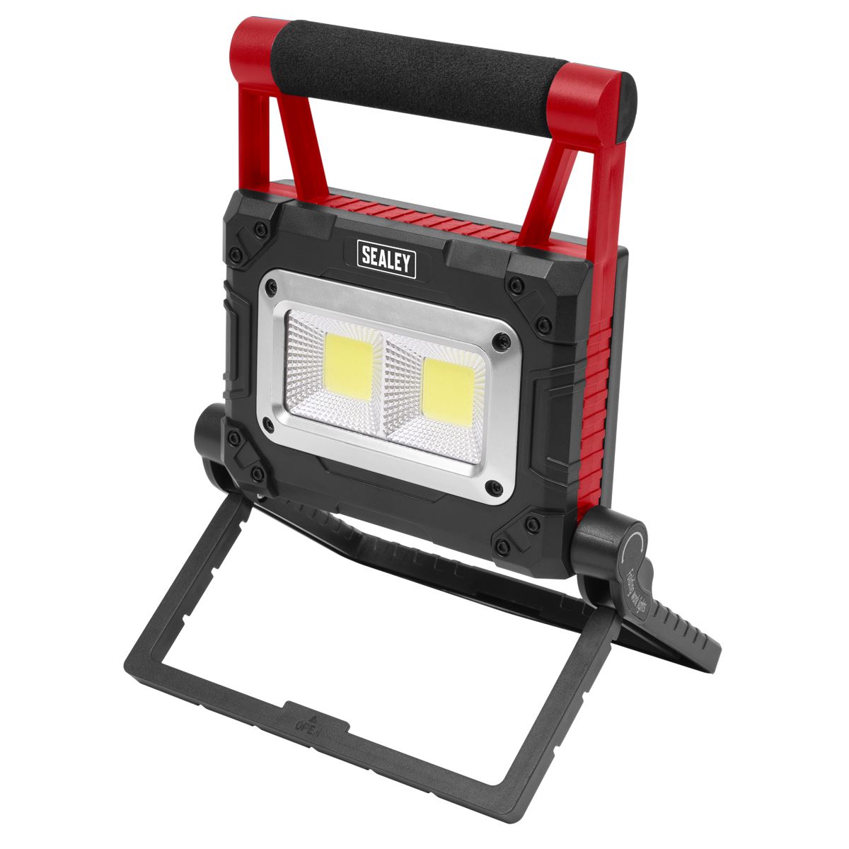 Sealey LEDFL15WS 15W COB LED Solar Powered Rechargeable Portable Floodlight