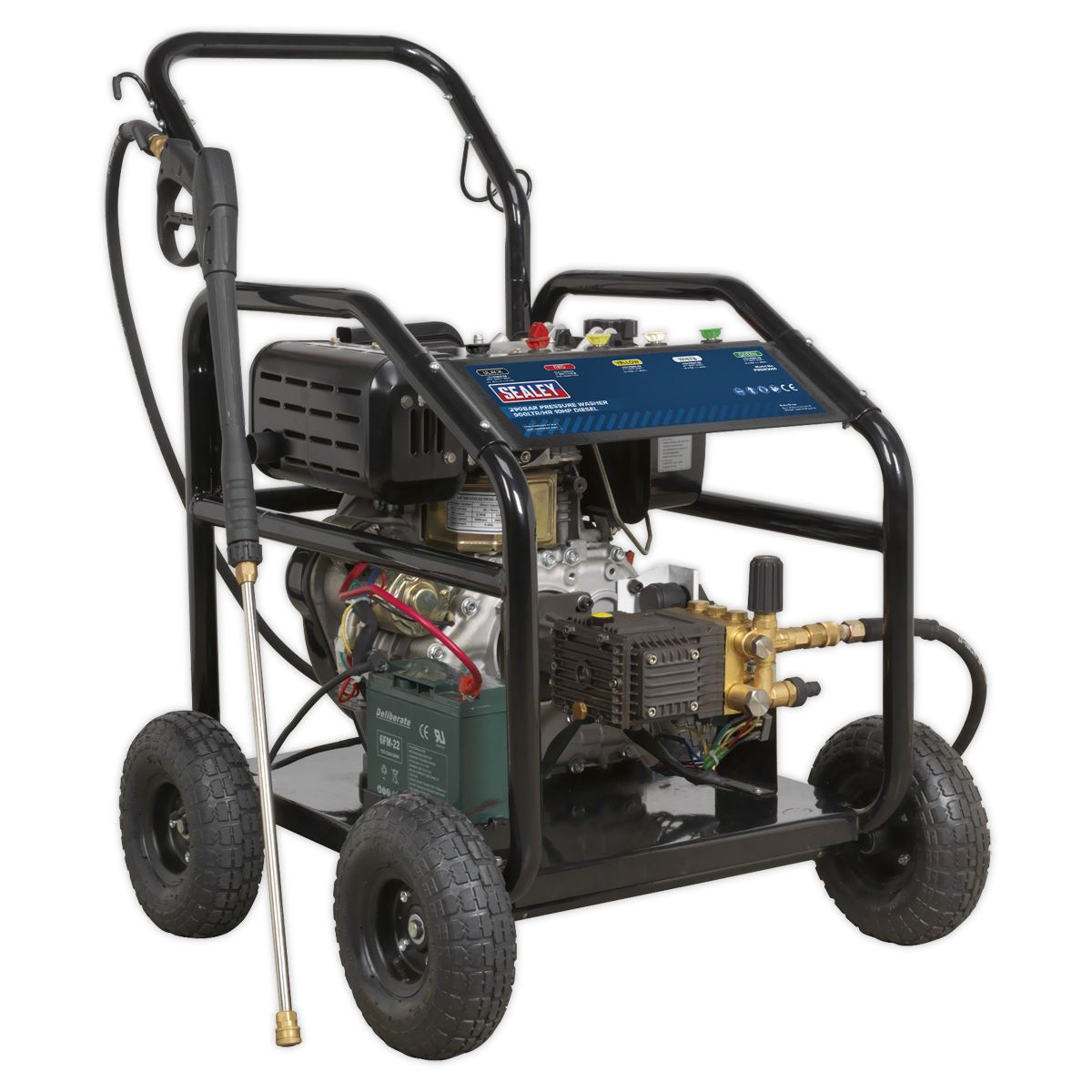 Sealey PWDM3600 Pressure Washer 290bar 900L/hr 10hp - Diesel