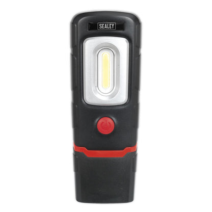 Sealey LED3601 Rechargeable 360° Inspection Light 3W COB & 1W SMD LED Black Lithium-Polymer