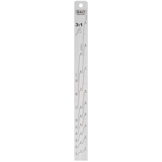 Sealey PA07 Aluminium Paint Measuring Stick 1:1/3:1