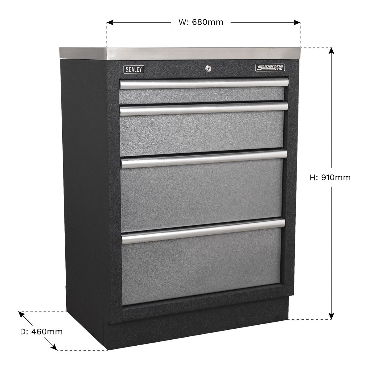 Sealey APMS51 Modular 4 Drawer Cabinet 680mm