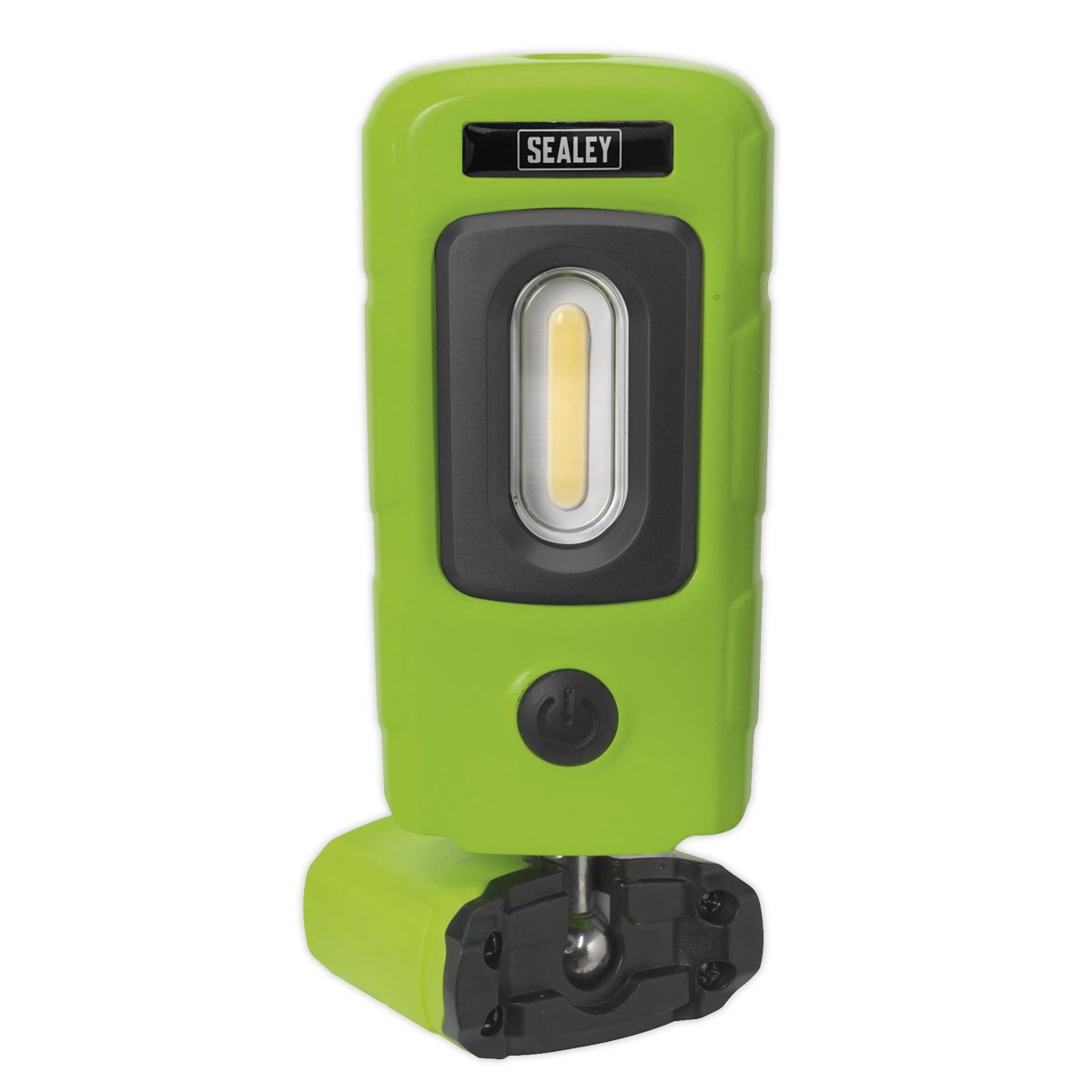 Sealey LED3601G Rechargeable 360° Inspection Light 3W COB & 1W SMD LED Green Lithium-Polymer