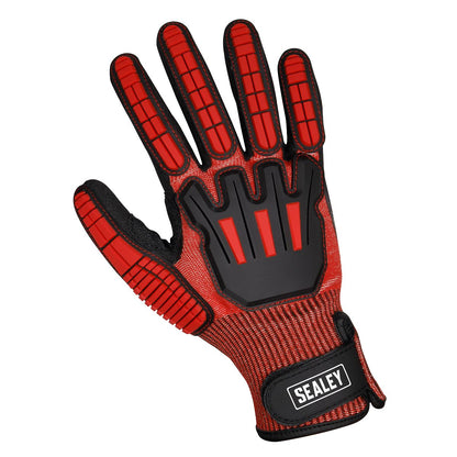 Sealey SSP38L Cut & Impact Resistant Gloves - Large - Pair