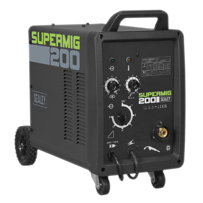 Sealey SUPERMIG200 Professional MIG Welder 200A 230V with Binzel® Euro Torch